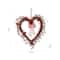 Glitzhome® 17" Lighted Valentine's Berry Heart Wreath